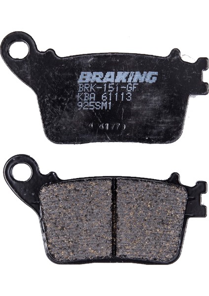 Braking Kawasaki Zx-10 R / Rr Arka Fren Balatası Yarı Metalik 925SM1