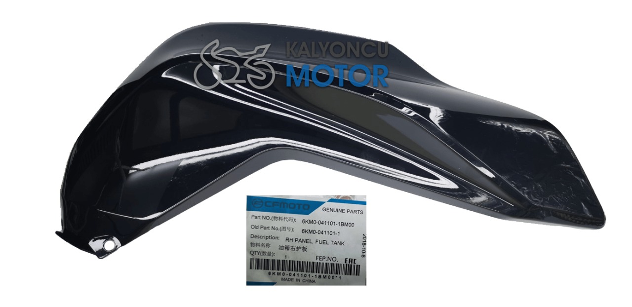 CF Moto NK 250 Benzin Deposu Sağ Plastik Kapak Parlak Siyah