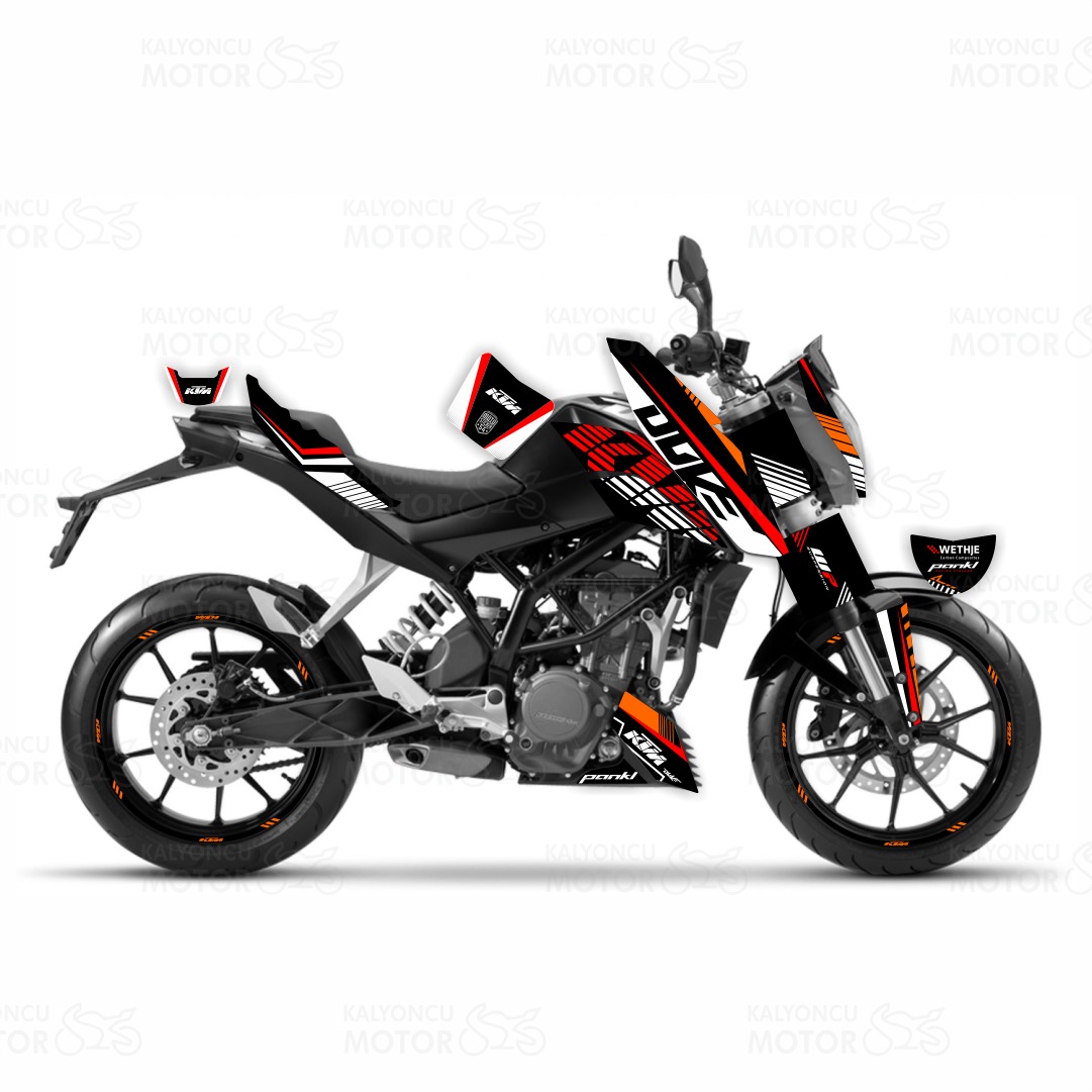 KTM Duke 250 Raceline Design Sticker Set (2011-16) KTM Duke 250 Raceline Design Sticker Set (2011-16)