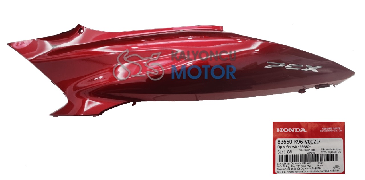 Honda PCX 125 Sol Arka Kapak Kırmızı 2018-2020 Honda PCX 125 Sol Arka Kapak Kırmızı 2018-2020