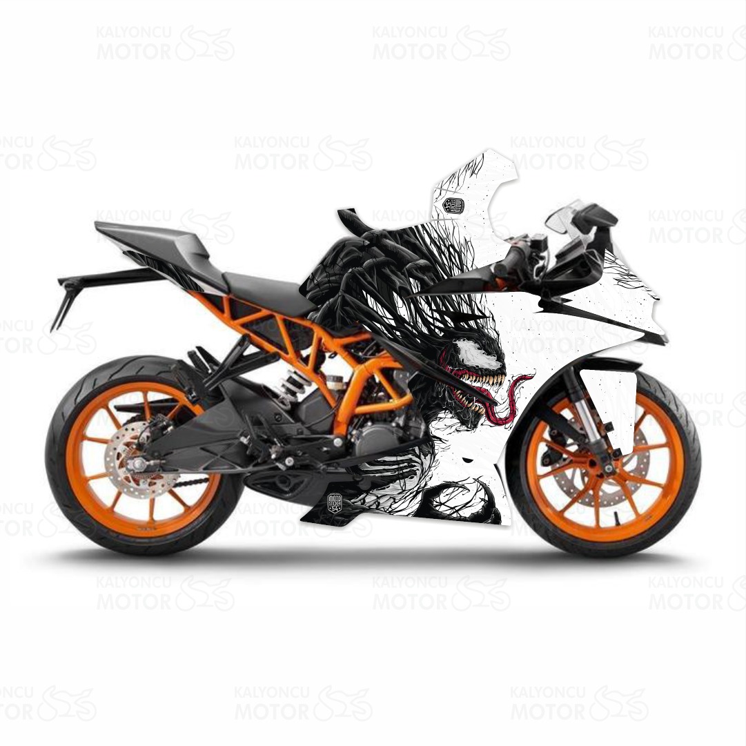 KTM RC 250 Venom Design Sticker Set Turuncu-Siyah-Beyaz (2014-2016) KTM RC 250 Venom Design Sticker Set Turuncu-Siyah-Beyaz (2014-2016)