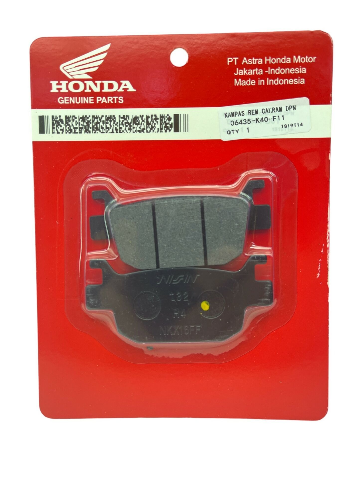Honda PCX 125 DLX Disk Arka Fren Balatası Honda PCX 125 DLX Disk Arka Fren Balatası