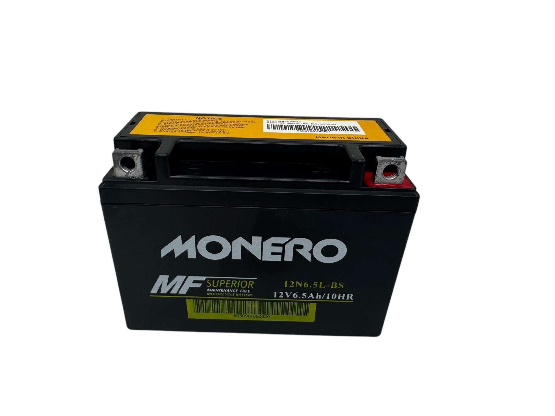 12 Volt 6.5 Amper Akü