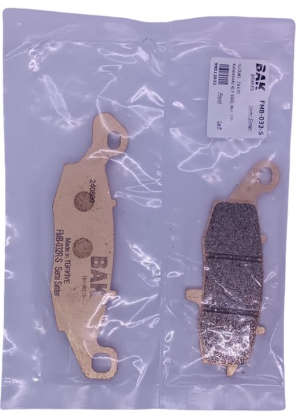 Suzuki Bak Brakes Fmb-032L-S Suzuki V-Strom Dl 650, Vl 800 Volusia, Gsx 600F.Kawasakı Vn 1600. Ön Sol Fren Balatası Yarı Sinter Kalite