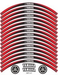 Yamaha R25 Jant Şeridi Siyah - Kırmızı Yamaha R25 Jant Şeridi Siyah - Kırmızı