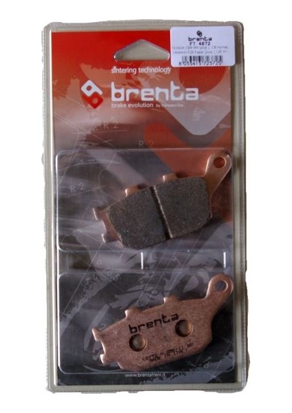 Brenta Kawasaki EX 650 NINJA Disk Sinter Metal Fren Balata Arka (2017-2018)