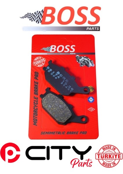 Boss Kawasaki Nınja 650 Krt 2017-2020 Arka Fren Balatası Boss Sinterli CT1211