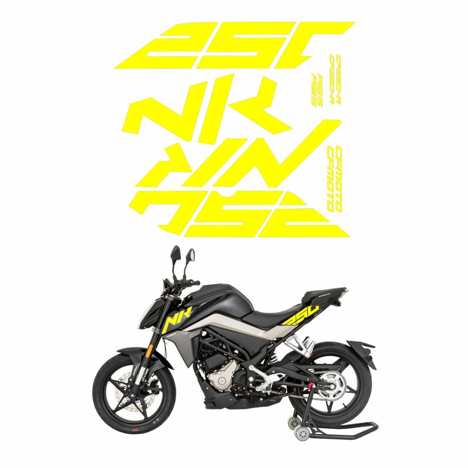 CF Moto 250 NK Etiket Takımı Neon CF Moto 250 NK Etiket Takımı Neon