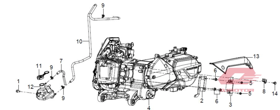 QJ TRX 12 MOTOR ŞASESİ QJ TRX 12 MOTOR ŞASESİ